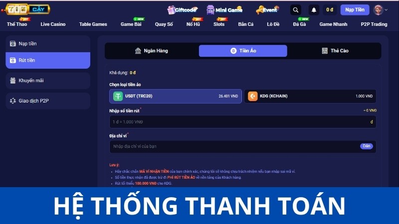 Đánh giá hệ thống thanh toán của Tin88