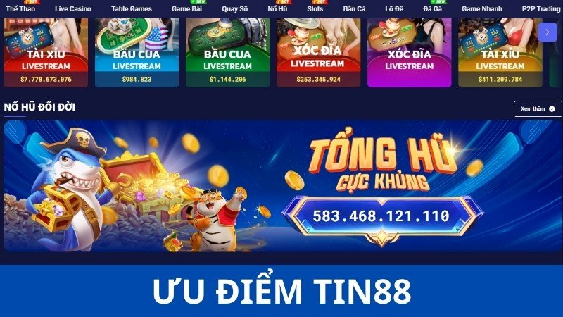 Điểm mạnh của Tin88 là gì?