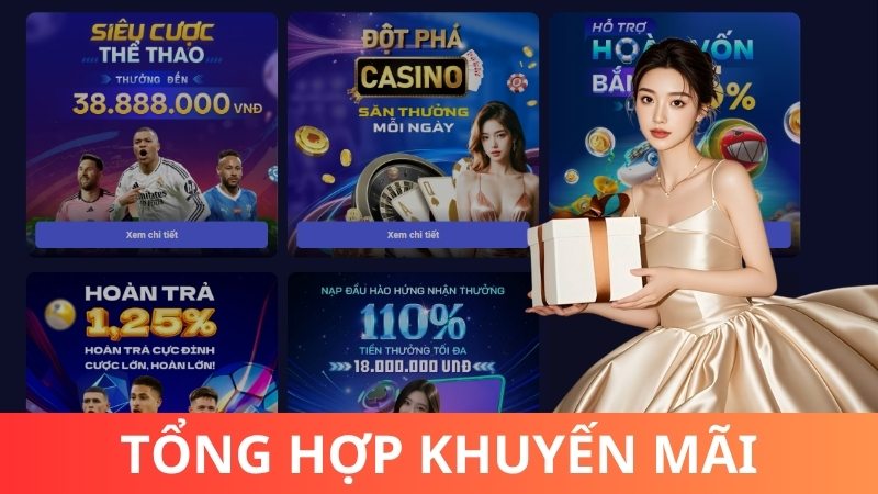 Những ưu đãi mới - Tổng hợp khuyến mãi Tin88