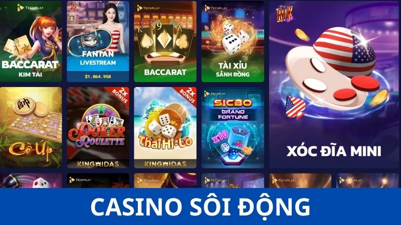 Review kho game Tin88 - Sảnh Casino