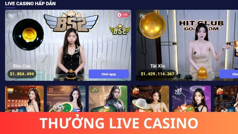 Thưởng Casino Live - Tổng hợp khuyến mãi Tin88 mới